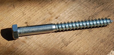 Lag bolt or lag screw or coach screw